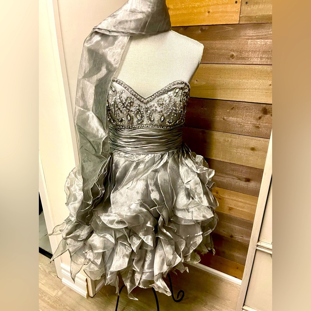 Silver Prom Dress - 6
